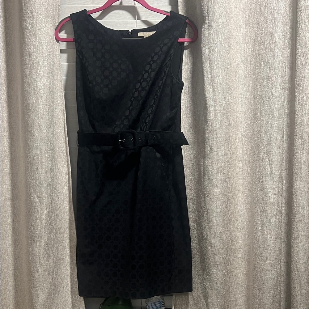 Banana Republic Black Textured Mini Dress